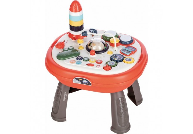 Masuta interactiva 2 in 1 pentru bebelusi Educationala Cu lumini si sunete Cu panou detasabil si reversibil Partea reversibila p