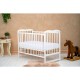 Qmini - Patut din lemn Agata 120x60 cm Cu laterala culisanta Din lemn de pin Stabil si rezistent Inaltime saltea reglabila pe 3 