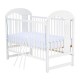 Qmini - Patut din lemn Julia II Elefantel 120x60 cm Cu laterala culisanta Din lemn de pin Stabil si rezistent Inaltime saltea re