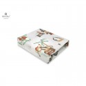 MimiNu - Cearceaf cu elastic pentru patut 120X60 cm Din bumbac certificat Oeko Tex Standard 100 Design Pirates Natural