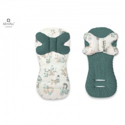 MimiNu - Protectie textila pentru carucior scaun auto si scaun de bicicleta Cu perna Butterfly Materiale certificate Oeko Tex St