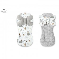 MimiNu - Protectie textila pentru carucior scaun auto si scaun de bicicleta Cu perna Butterfly Materiale certificate Oeko Tex St