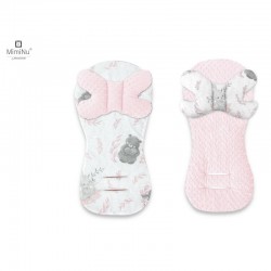 MimiNu - Protectie textila pentru carucior scaun auto si scaun de bicicleta Cu perna Butterfly Materiale certificate Oeko Tex St