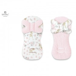 MimiNu - Protectie textila pentru carucior scaun auto si scaun de bicicleta Cu perna Butterfly Materiale certificate Oeko Tex St