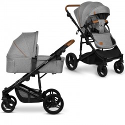 Lionelo - Carucior 2 in 1 Mari Tour Transformabil Cu landou cu salteluta moale Reversibil Maner ajustabil Plasa de tantari Husa 