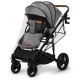 Lionelo - Carucior 2 in 1 Mari Tour Transformabil Cu landou cu salteluta moale Reversibil Maner ajustabil Plasa de tantari Husa 