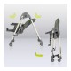 Lionelo - Scaun de masa si balansoar 2 in 1 Laurice Transformabil Multifunctional Inaltime si spatar reglabile Cu melodii de lea