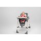 Lionelo - Scaun de masa si balansoar 2 in 1 Laurice Transformabil Multifunctional Inaltime si spatar reglabile Cu melodii de lea