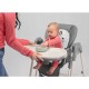 Lionelo - Scaun de masa si balansoar 2 in 1 Laurice Transformabil Multifunctional Inaltime si spatar reglabile Cu melodii de lea