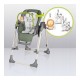 Lionelo - Scaun de masa si balansoar 2 in 1 Laurice Transformabil Multifunctional Inaltime si spatar reglabile Cu melodii de lea