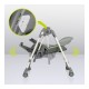 Lionelo - Scaun de masa si balansoar 2 in 1 Laurice Transformabil Multifunctional Inaltime si spatar reglabile Cu melodii de lea