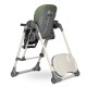Lionelo - Scaun de masa si balansoar 2 in 1 Laurice Transformabil Multifunctional Inaltime si spatar reglabile Cu melodii de lea