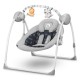 Lionelo - Fotoliu balansoar electric Ruben Cu spatar reglabil Cu 12 melodii relaxante si sunete ale naturii Cu 3 programe de bal