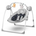 Lionelo - Fotoliu balansoar electric Ruben Cu spatar reglabil Cu 12 melodii relaxante si sunete ale naturii Cu 3 programe de bal