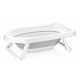 Cadita pliabila pentru bebelusi cu dop de scurgere Maja 82 x 48 x 23.5 cm Keeeper Nordic Grey