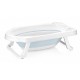 Cadita pliabila pentru bebelusi cu dop de scurgere Maja 82 x 48 x 23.5 cm Keeeper Cloudy Blue
