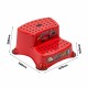 Scaunel Inaltator WC in Doua Trepte Suprafata antiderapanta Igor 40 x 37 x 21 cm Keeeper Cars Red