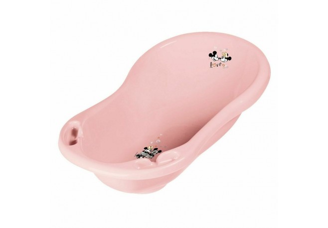 Cadita ergonomica de baie cu dop de scurgere Maria 84 x 49 x 30 cm Keeeper Minnie