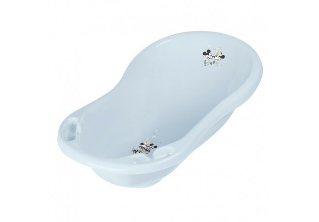 Cadita ergonomica de baie cu dop de scurgere Maria 84 x 49 x 30 cm Keeeper Mickey