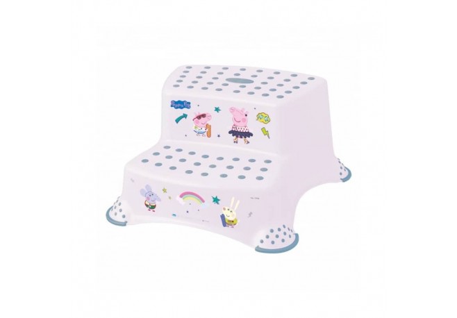 Scaunel Inaltator WC in Doua Trepte Suprafata antiderapanta Igor 40 x 37 x 21 cm Keeeper Peppa Pig