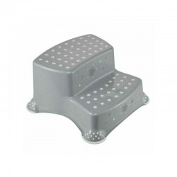 Scaunel Inaltator WC in Doua Trepte Suprafata antiderapanta Igor 40 x 37 x 21 cm Keeeper Stars Nordic Grey