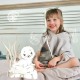Qmini - Poncho baie Cu gluga buzunar si urechi Materiale certificate Oeko Tex Standard 100 1 - 4 ani Beige