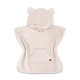 Qmini - Poncho baie Cu gluga buzunar si urechi Materiale certificate Oeko Tex Standard 100 1 - 4 ani Beige Pink