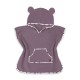 Qmini - Poncho baie Cu gluga buzunar si urechi Materiale certificate Oeko Tex Standard 100 1 - 4 ani Heather
