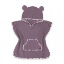 Qmini - Poncho baie Cu gluga buzunar si urechi Materiale certificate Oeko Tex Standard 100 1 - 4 ani Heather