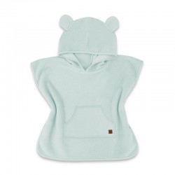 Qmini - Poncho baie Cu gluga buzunar si urechi Materiale certificate Oeko Tex Standard 100 4 - 7 ani Mint