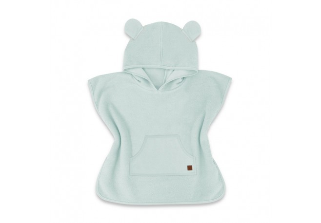 Qmini - Poncho baie Cu gluga buzunar si urechi Materiale certificate Oeko Tex Standard 100 4 - 7 ani Mint