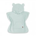 Qmini - Poncho baie Cu gluga buzunar si urechi Materiale certificate Oeko Tex Standard 100 4 - 7 ani Mint