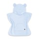 Qmini - Poncho baie Cu gluga buzunar si urechi Materiale certificate Oeko Tex Standard 100 4 - 7 ani Blue