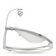 Lionelo - Fotoliu balansoar cu vibratii Pascal Scandi Cu 12 melodii linistitoare Pliabil 80x49 cm Gri Deschis