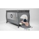 Lionelo - Patut pliant cu doua nivele Stefi Plus Cu intrare laterala cu fermoar 2 roti 120x60 cm Conform cu standardul european 