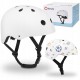 Lionelo - Casca pentru copii Reglabila 50-56 cm Din ABS si EPS Conform cu standrdul EN1078 Alb
