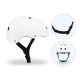 Lionelo - Casca pentru copii Reglabila 50-56 cm Din ABS si EPS Conform cu standrdul EN1078 Alb