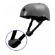 Lionelo - Casca pentru copii Reglabila 50-56 cm Din ABS si EPS Conform cu standrdul EN1078 Gri