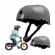 Lionelo - Casca pentru copii Reglabila 50-56 cm Din ABS si EPS Conform cu standrdul EN1078 Gri