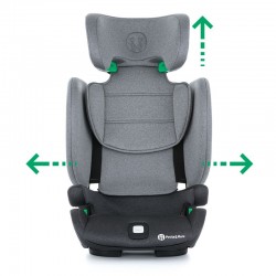Petite&Mars - Scaun auto Cu isofix 15-36 kg 4 Pozitii de reglare a spatarului Elite I-size Conform cu standardul european de sec