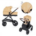 Petite&Mars - Carucior 2 in 1 Trails Heritage Bee Editie limitata Cu protectie de picioare si salteluta suplimentara De la naste