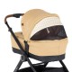 Petite&Mars - Carucior 2 in 1 Trails Heritage Bee Editie limitata Cu protectie de picioare si salteluta suplimentara De la naste