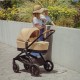 Petite&Mars - Carucior 2 in 1 Trails Heritage Bee Editie limitata Cu protectie de picioare si salteluta suplimentara De la naste
