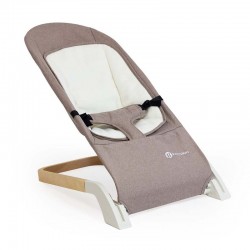 Petite&Mars - Sezlong balansoar Calmy Cu centura in 3 puncte De la nastere pana la 9 kg Conform standardului EN12792 Bej