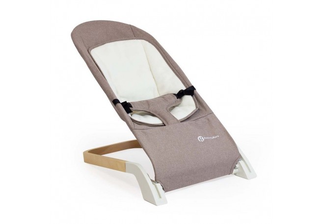 Petite&Mars - Sezlong balansoar Calmy Cu centura in 3 puncte De la nastere pana la 9 kg Conform standardului EN12792 Bej
