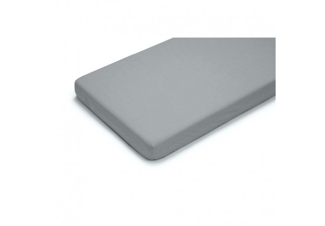 Petite&Mars - Cearceaf cu eleastic Soft Dream Din Jersey Lavabil la masina pana la 40 de garde 120x60 cm Gri
