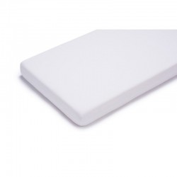 Petite&Mars - Cearceaf cu eleastic Soft Dream Din Jersey Lavabil la masina pana la 40 de garde 120x60 cm Alb