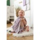Prosop mare de baie cu urechi Bunny Bubaba 6 - 36 luni Dimensiune mare 110 x 75 cm Lilac