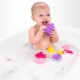 Set 7 animalute de baie Fara gauri Cu gentuta pentru transport Fara BPA Floating Sea Friends Playgro Pink New