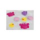 Set 7 animalute de baie Fara gauri Cu gentuta pentru transport Fara BPA Floating Sea Friends Playgro Pink New